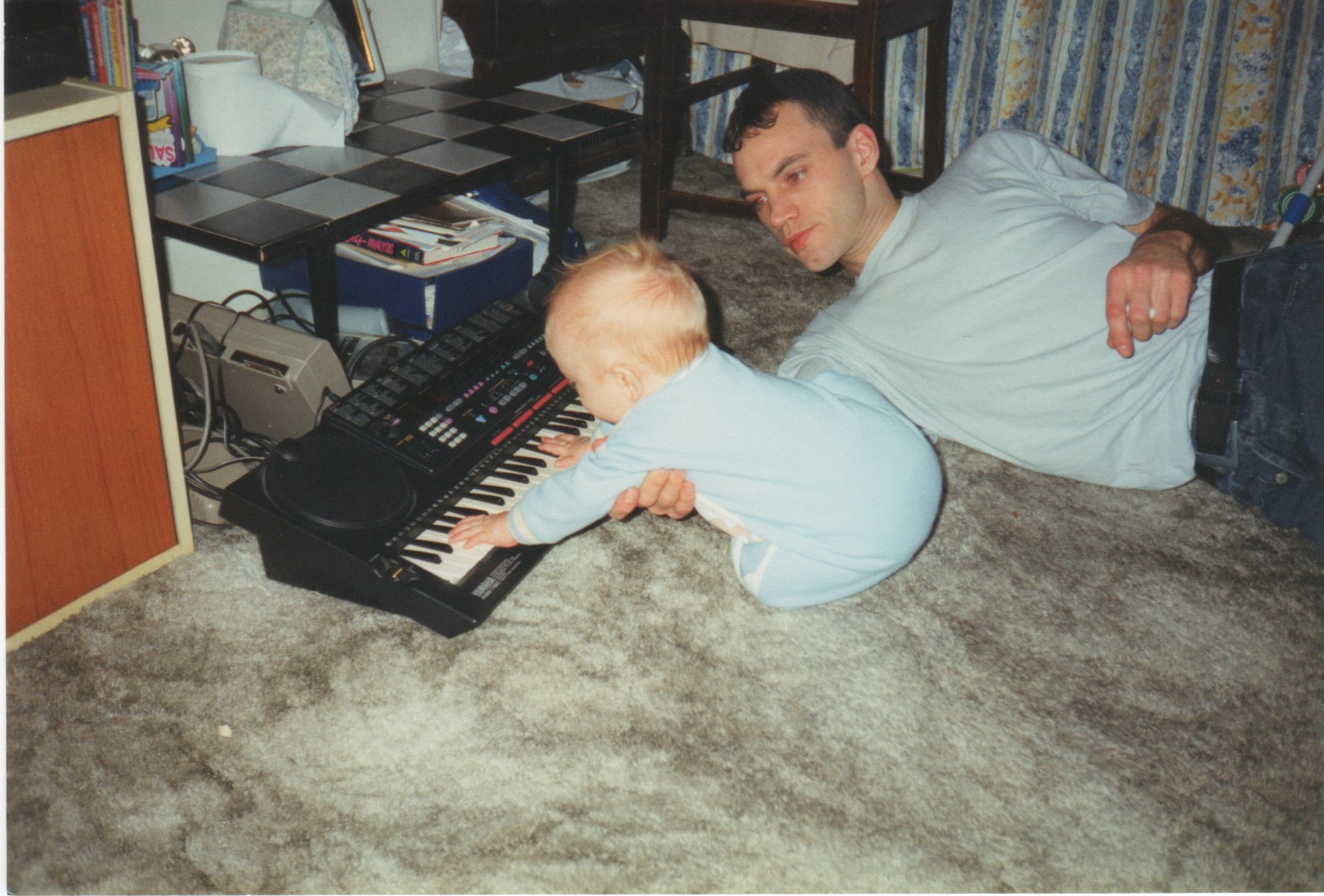 Paul Cruse with his son Amruze